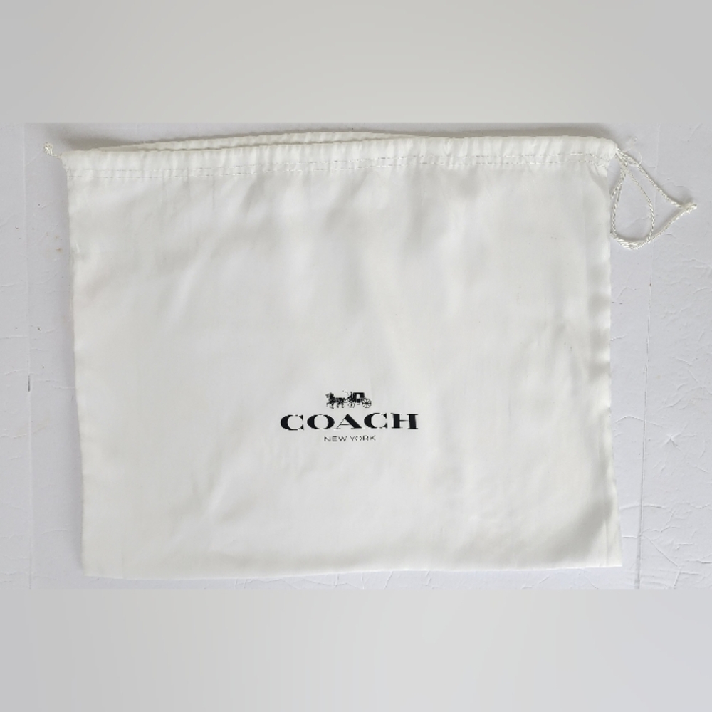Coach Medium White Satin Dust Storage Bag!